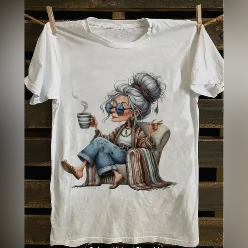 White Graphic Tee